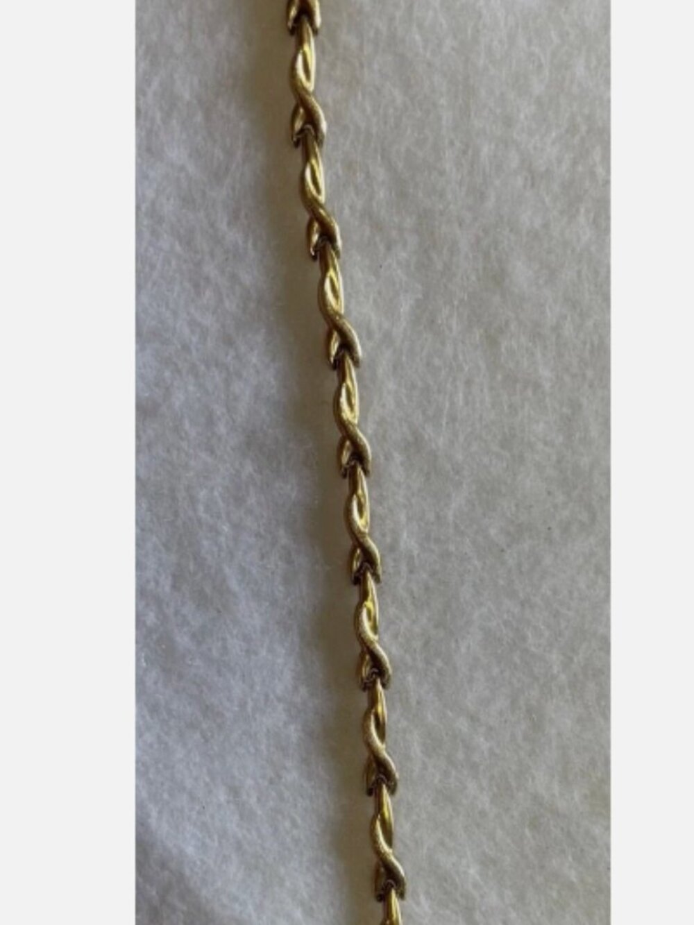Vintage JMO 10K Yellow Gold Twisted Link Bracelet 7.25” 2.58g